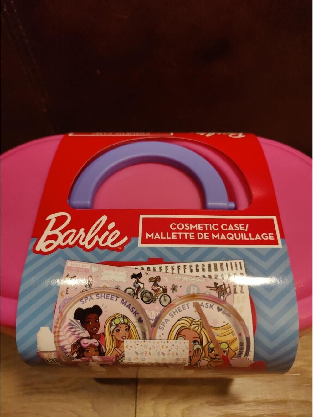 Barbie Cosmetic Case w/ Nail Polish 200+ Stickers Face Mask Body Gel Glitter Oil - Picture 2 of 7